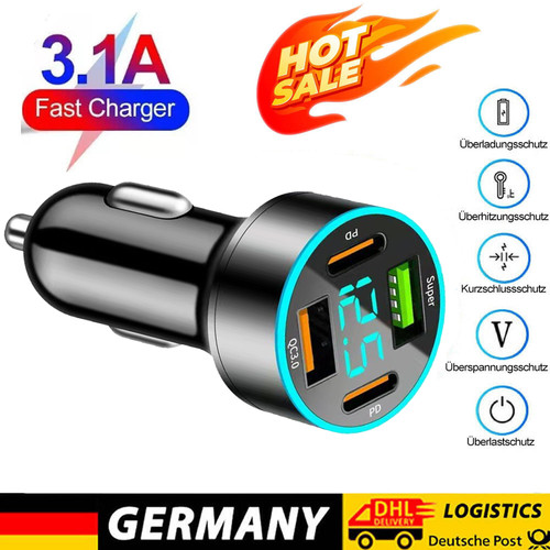 Accendisigari 2usb - accendisigari, 2usb-a+2usb-c